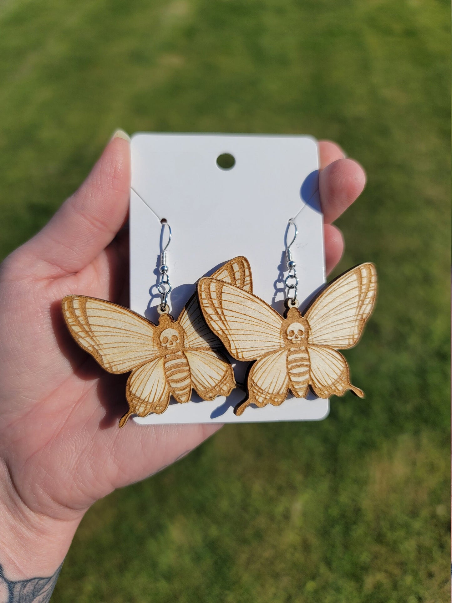 Wooden Engraved Deathmoths