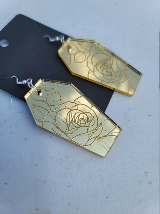 Gold Mirror Peony Coffins